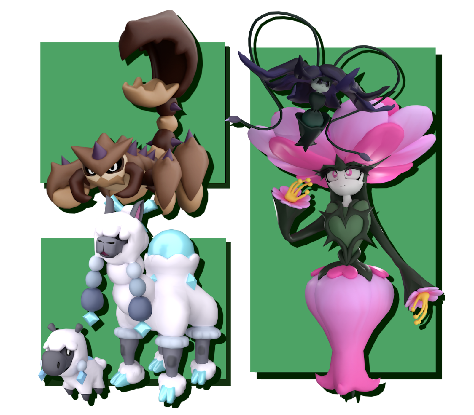 Dnake, Mackong, Lilpaca, Pactuah, Design & Model By Me